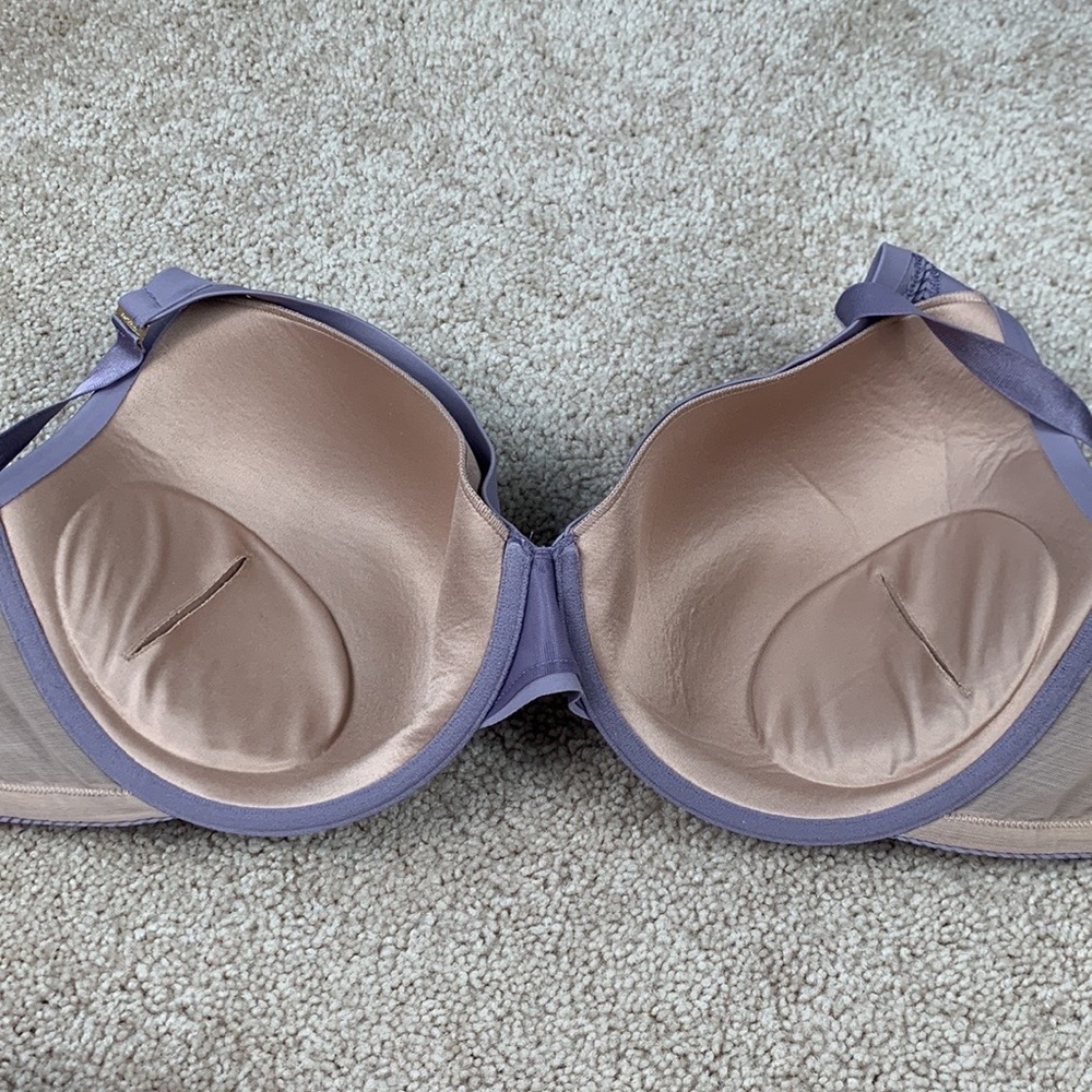Thirdlove lilac purple shadow stripe plunge bra 38F - Picture 3 of 5